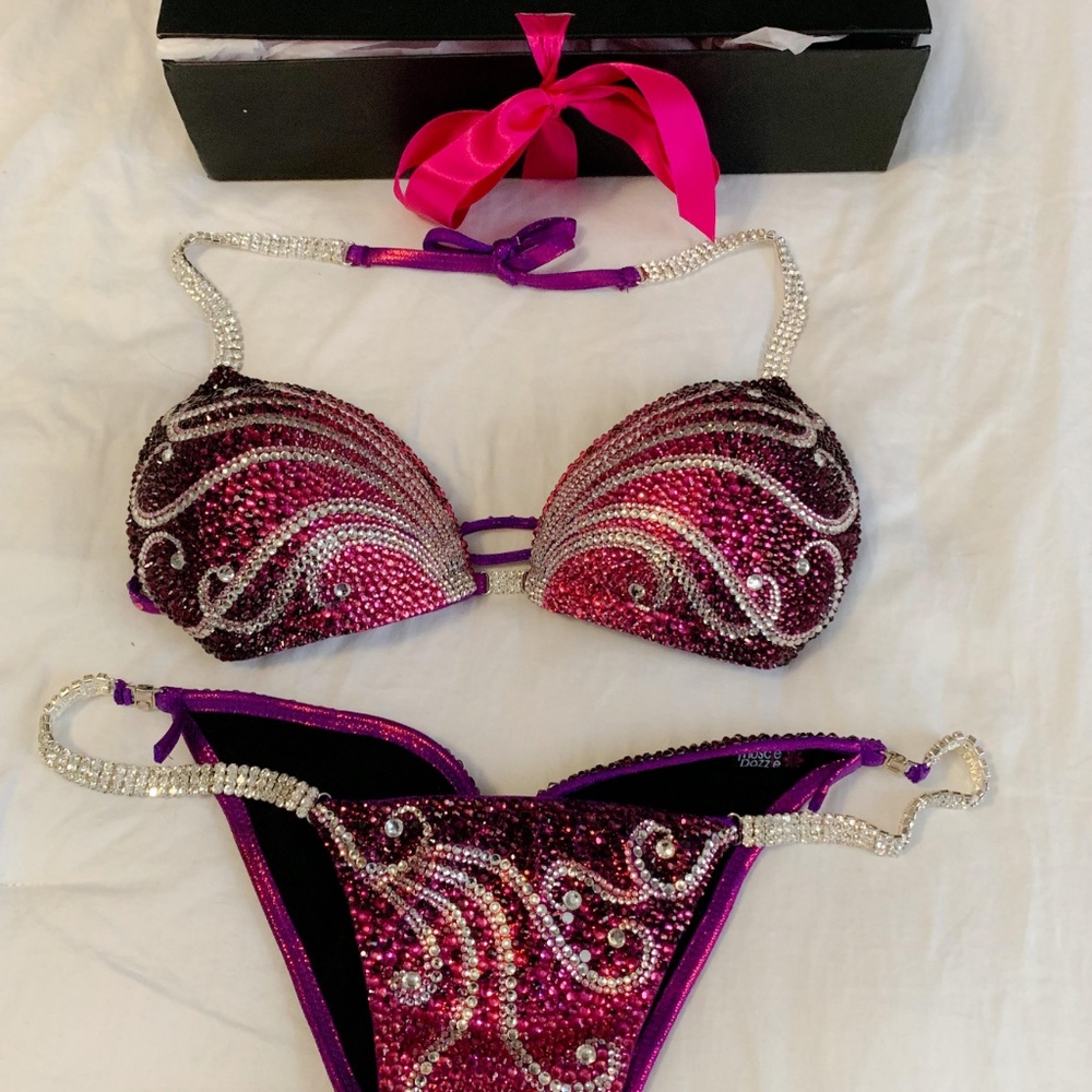 Purple Competition Bikini-Muscle Dazzle